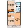 タツミ 2LDKの間取り