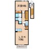プレステージⅡＡ 1LDKの間取り