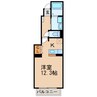 プレステージⅡB 1Rの間取り