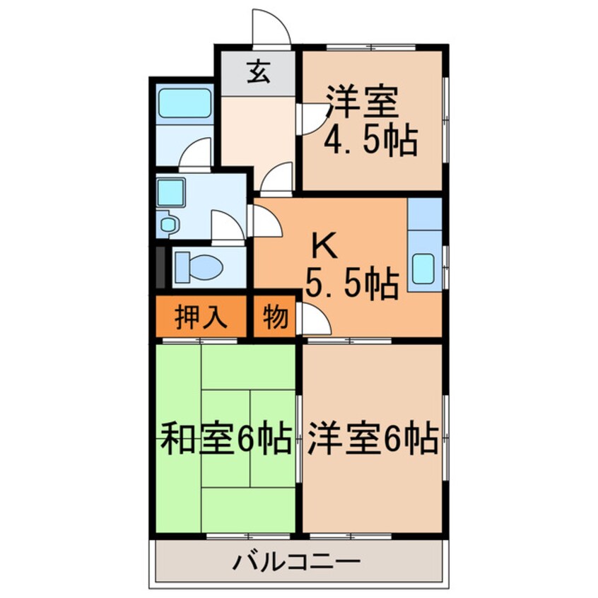 間取図 スカイハイム