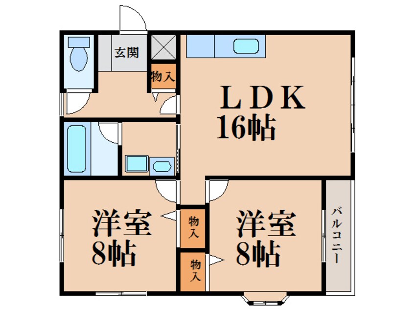 間取図 フリーデン柏原