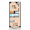 プリミエールJYOJYO 1LDKの間取り