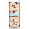 プリミエールJYOJYO 1LDKの間取り