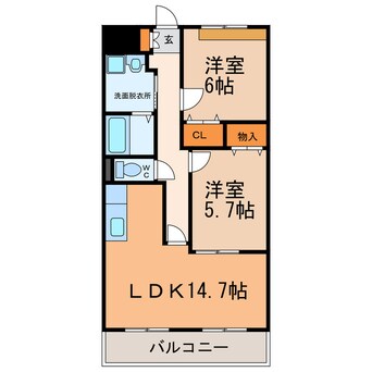 間取図 サンハイム美濃