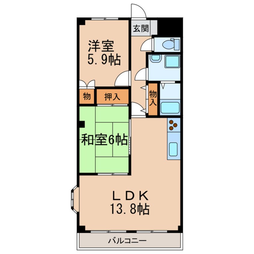 間取図 スカイハイツ野田