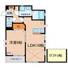 サンティール 1LDKの間取り
