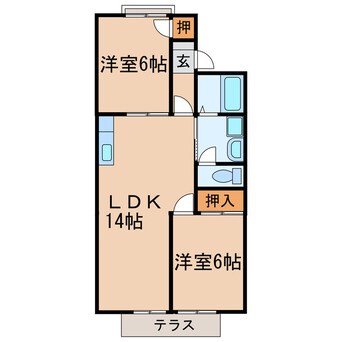 間取図 サンハイツ藤山台