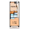クレモンティーヌ 1LDKの間取り