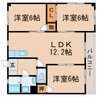 パークサイド広田 3LDKの間取り