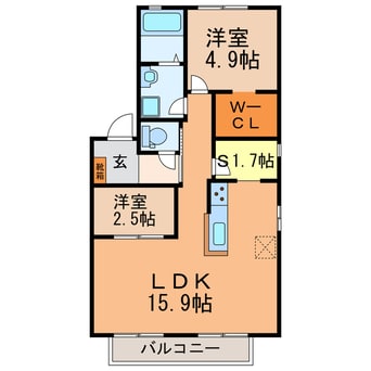 間取図 ジュネス（大留町）