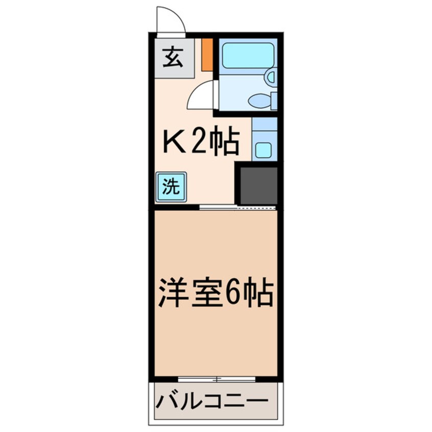 間取図 コーポシンコーＡ