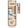サンメゾンⅠ 1LDKの間取り