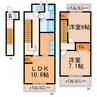 グランフルール 2LDKの間取り