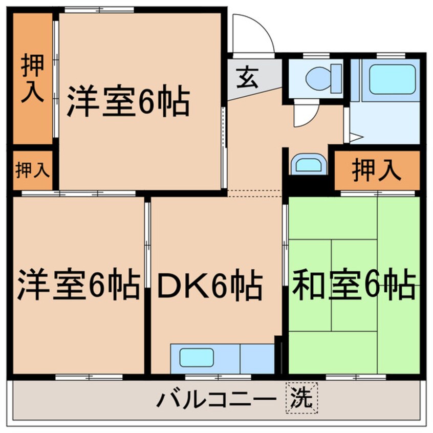 間取図 コーポエトアール