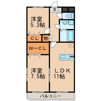 間取図 カンタービレ（桔梗平）