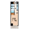 willDo勝川 1Kの間取り