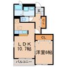 むくのき荘 1LDKの間取り