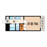 パークサイド白山 1Kの間取り