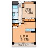 ガーデン斎宮司 1LDKの間取り