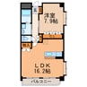 ガーデン斎宮司 1LDKの間取り