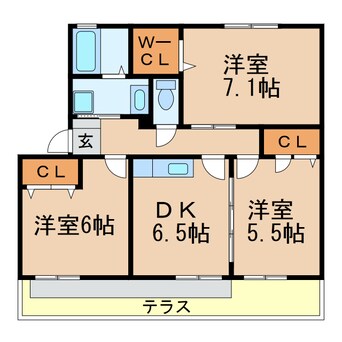 間取図 リヴィエール中野