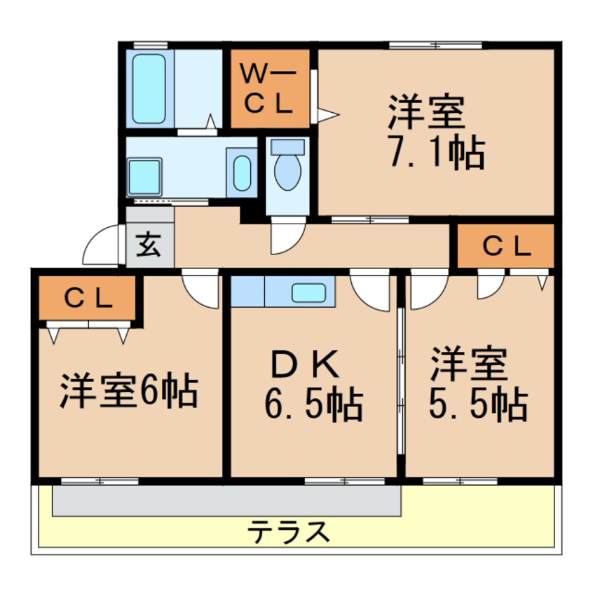 間取図 リヴィエール中野