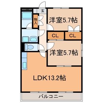 間取図 エンドール吉根