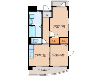 間取図 Ｒａｆｆｉｎｅ清華