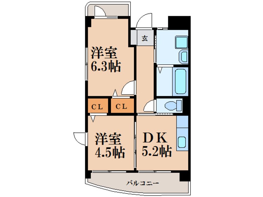 間取図 Ｒａｆｆｉｎｅ清華