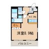ウイングコート（高山町） 1Rの間取り