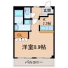 ウイングコート（高山町） 1Rの間取り