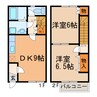 ＤＵＰ高森　Ａ棟 2DKの間取り