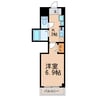 Sun State池花 1Kの間取り