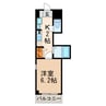 Sun State池花 1Kの間取り