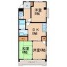 第一山田ビル 3DKの間取り