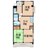 第一山田ビル 3DKの間取り