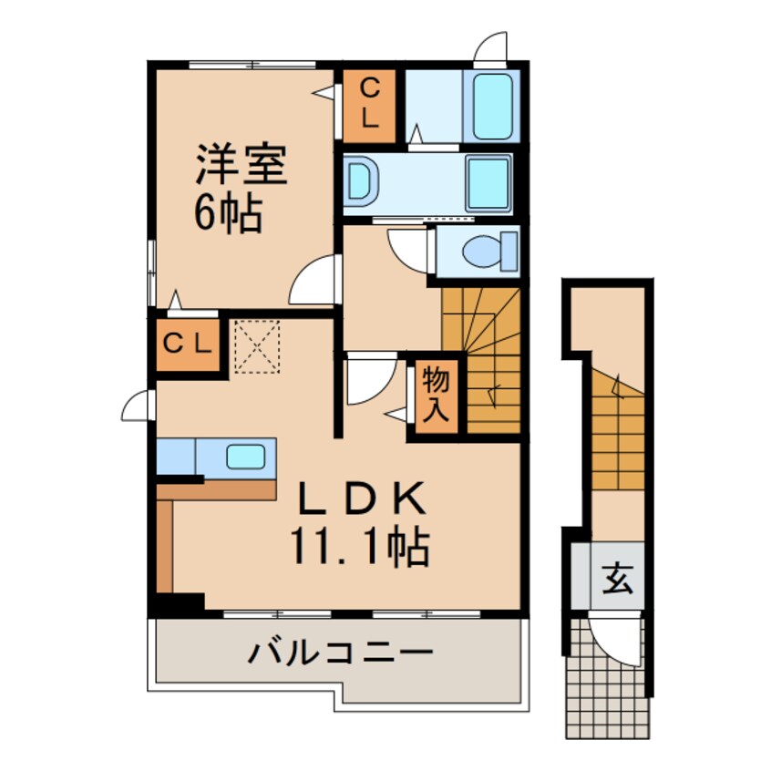 間取図 ベルフィオーレ神領Ⅰ・Ⅱ