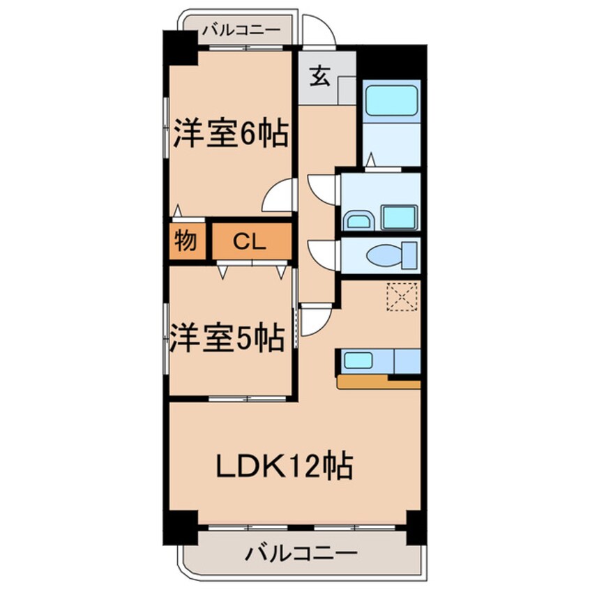 間取図 カーム香雅