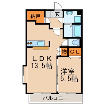 間取図 アヴニール（稲口町）