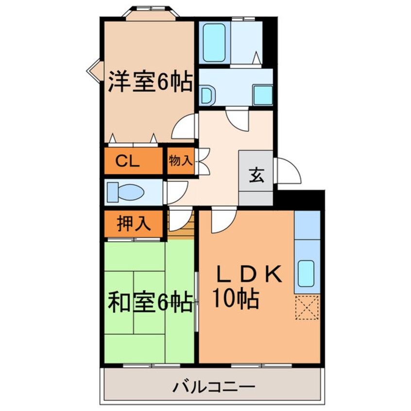 間取図 ベルハイツ味鋺