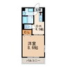 クラスト味美白山 1Kの間取り