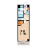 ソレイユ鳥居松 1Kの間取り