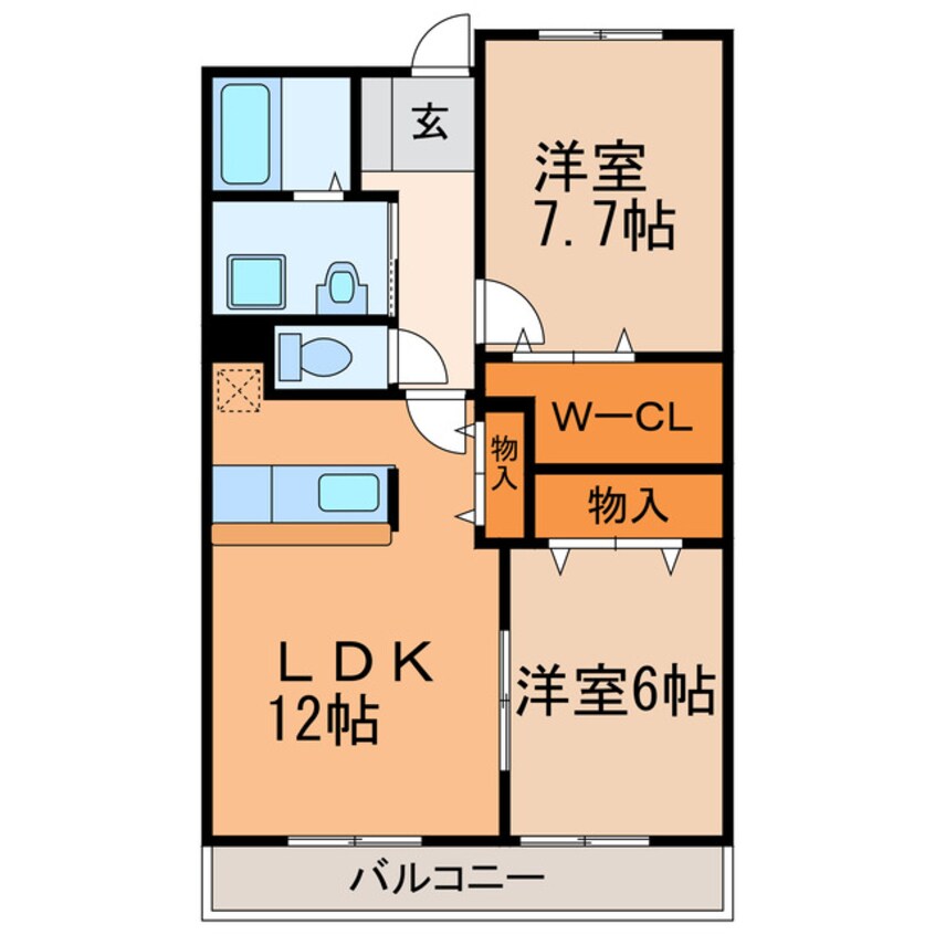 間取図 グランドール吉根