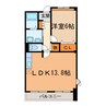ファリアージュⅡ 1LDKの間取り