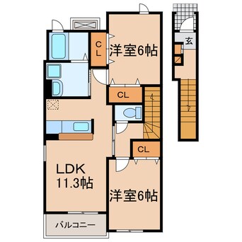 間取図 チェスナットハートⅠ