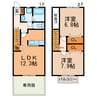 アレイ気南 2LDKの間取り