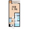 クレフラスト新守山Ａ棟 1Kの間取り
