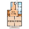 Ｇ・Ｈガーデンハイム 2DKの間取り