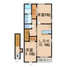 ヴェルデ春日井 2LDKの間取り