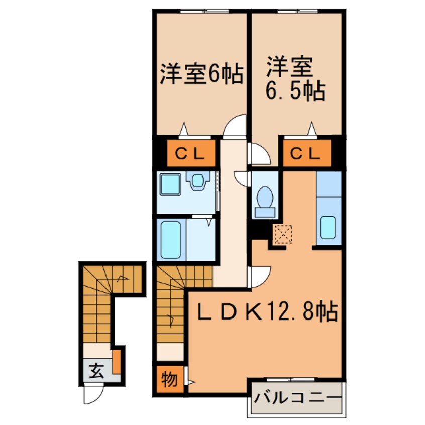 間取図 オレンジソーワ